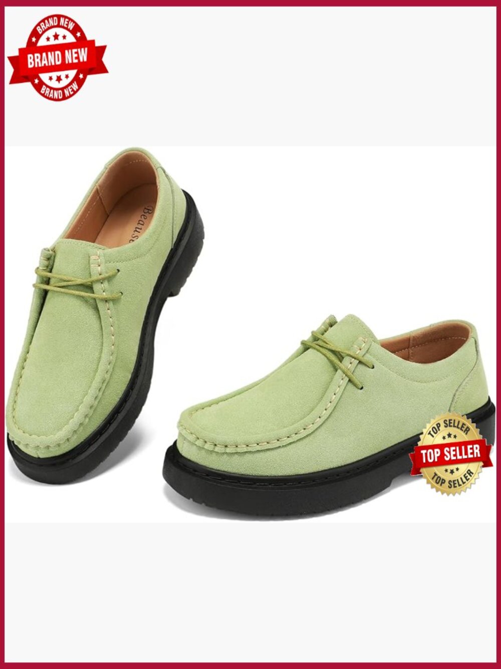 Women's Suede Penny Loafers Slip-On Comfort Driving Mocc Office